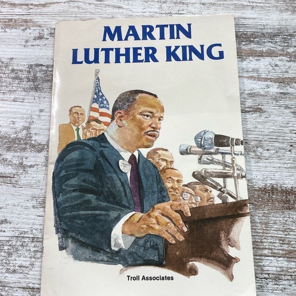 Martin Luther King Jr Biography Troll Associates Vintage Paperback 1985 Book